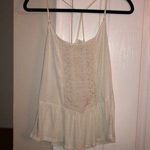 White American Eagle tank w/ Aztec embroidery